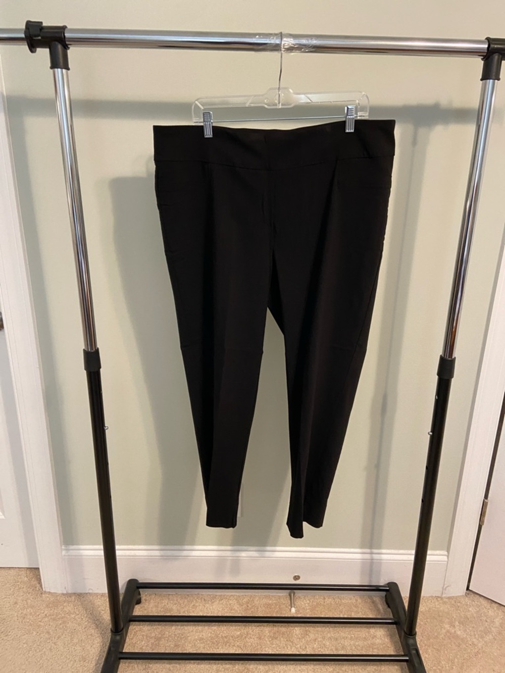Zac & Rachel Black Straight Leg Ankle Pants.